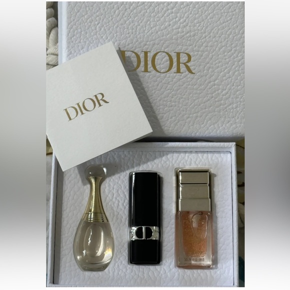 Dior Other - NWT Dior Travel Set Jadore Eau de Parfum Satin Lipstick Prestige Advanced Serum